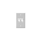 Leviton 41081-2WP Plaque murale à 2 ports et 1 groupe