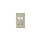 Leviton 41081-4IP Plaque murale 4 ports 1 groupe