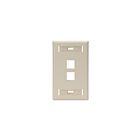 Leviton 42080-2IS Plaque murale 1 groupe avec désignation