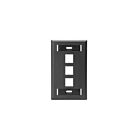 Leviton 42080-3ES Plaque murale 1 groupe avec désignation