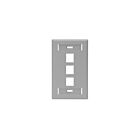 Leviton 42080-3GS Plaque murale 1 groupe avec désignation