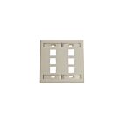 Leviton 42080-6IP Plaque murale Quickport 6Pt I