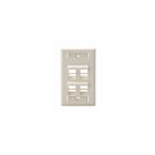 Leviton 42081-4TS Plaque murale 4 ports 1 groupe