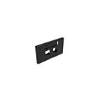 Leviton 49910-HE2 Façade de fenêtre d'identification noire à 2 ports