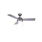 Ventilateur de plafond LED 42" Canarm WALLIS CF42WAL3BN 15W nickel brossé