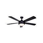 Ventilateur de plafond 52" Canarm PRESTON XVII CF52P175BK 19.6W noir mat
