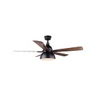 Canarm Lyric CF52LYR5BK 52" Noir mat 8W Lustre avec ventilateur