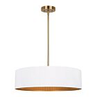 Canarm Rexton ICH1119A03WHG22 3-Lumières Blanc mat Lustre à tige