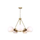 Canarm Monroe ICH1169A05GDP9 5-Lumières Or peint Lustre chaine