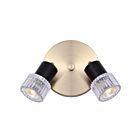 Canarm Elsee ICW1161A02BKG10 2-Lumières Noir mat/Or Éclairage Sur Rail
