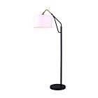 Lampe sur pied Canarm IFL1024A62BKG WINSTON 1-Lumière 100W Noir mat