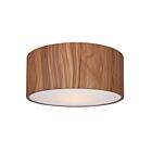 Canarm Dexter IFM318A13BKW 2-Lumières Noir mat/imitation bois Plafonnier