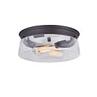 Plafonnier Canarm IFM679A12ORB 2-Lumières Série Albany Bronze