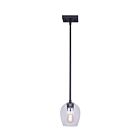 Mini suspendus Canarm IPL1019A01BK CAIN 1-Lumière 100W Noir mat
