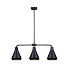 Suspendu à tige Canarm IPL1020A03BK BYCK 3-Lumières 180W Noir mat