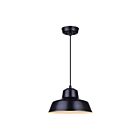 Suspendu Canarm LEVI IPL1095A01BK 100W 1 lumière noir mat