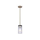 Canarm Jenner IPL1143A01BKG 1-Lumière Noir mat et Or Luminaire Suspendu