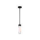 Canarm Kristella IPL1153A01BK 1-Lumière Noir mat Luminaire Suspendu
