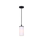 Canarm Kinslea IPL1165A01BK-FR 1-Lumière Noir mat 60W Suspendu à corde