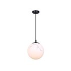 Canarm Halsey IPL2101B01BK 1-Lumière Noir mat 60W Suspendu à corde