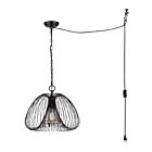 Canarm Stockholm IPL2112B01BK 1-Lumière Noir mat Suspendu chaine