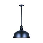 Suspendu à bol Canarm POLO IPL222B01BK16 1-lumière 100W noir mat
