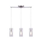 Suspend à cordon JONI Canarm IPL759A03BN 300W 3-Lumières Nickel brossè