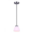 Suspendu à tige NOAH Canarm IPL765A01BN 60W 1-Lumière Nickel brossè