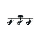 Projecteur sur rail ajustable Canarm POLO IT622A03BK10 3-lumières 150W noir mat
