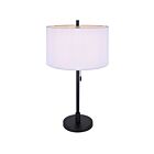 Canarm Carmynn ITL288A24BK 1-Lumière Noir mat 60W Lampe de table