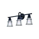 Luminaire de vanité Canarm DREE IVL1053A03BK 3-lumières 180W noir