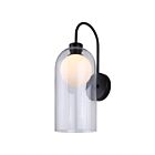 Canarm Pelia IWF1142A01BK 1-Lumière Noir mat Lampe Murale
