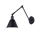 Luminaire Murale Canarm IWF582A01BK 1-Lumière Noir mat