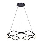 Canarm Castra LCH280A24BK Noir mat Lustre sur cordon LED