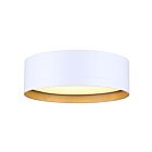 Canarm Kyrie LFM285A12WH Blanc mat avec intérieur doré peint Plafonnier LED