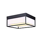 Canarm Bretton LFM293A12BK Noir mat Plafonnier LED