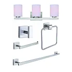 Ensemble pour salle de bain Canarm JAE R5JAE-BN 3-lumières 300W nickel brossé