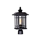 Tête de lanterne d'extérieur CWI Lighting Blackburn 0411PT9-1-101 60W 1 lumière noir