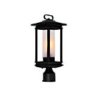 Tête de lanterne d'extérieur CWI Lighting Granville 0412PT7-1-101 60W 1 lumière noir