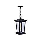 Éclairage d'extérieur suspendu CWI Lighting Leawood 0413P8-1-101 60W 1 lumière noir