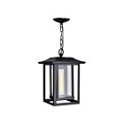 Éclairage d'extérieur suspendu CWI Lighting Winfield 0414P10-1-101 60W 1 lumière noir