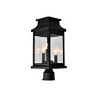 Tête de lanterne d'extérieur CWI Lighting Milford 0418PT7S-3 60W 1 lumière noir