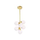 Suspendu CWI Lighting Arya 1020P12-8-602 16W 8 lumières or satiné