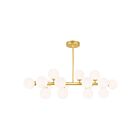 Lustre CWI Lighting Arya 1020P36-16-602 112W 16 lumières or satiné