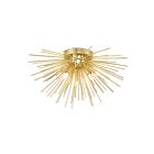 Plafonnier CWI Lighting Savannah 1034C20-6-620 240W 6 lumières or en feuille