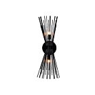Applique murale CWI Lighting Savannah 1034W8-2-101 80W 2 lumières noir