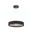Lustre LED CWI Lighting Rosalina 1040P20-101 35W noir mat