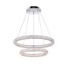Lustre LED CWI Lighting Arielle 1042P25-601-2R 120W chrome