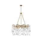 Lustre CWI Lighting Anita 1094P43-12-620 480W 12 lumières feuille d'or