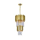 Suspendu CWI Lighting Deco 1112P12-4-169 240W 4 lumières médaillon or